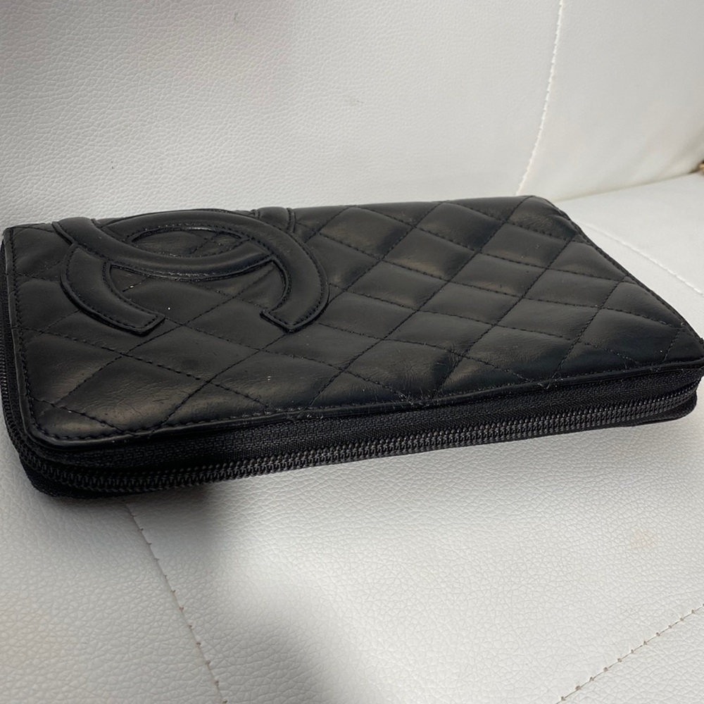 Authentic Chanel Lambskin Cambon Line Organizer Clutch Bag Wallet - Picture 8 of 17